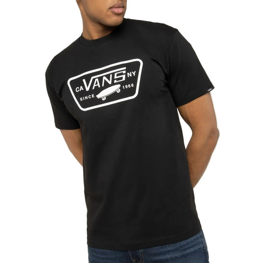 T-Shirt Vans Noir Homme - Logo Rectangulaire Since 1966 Vans