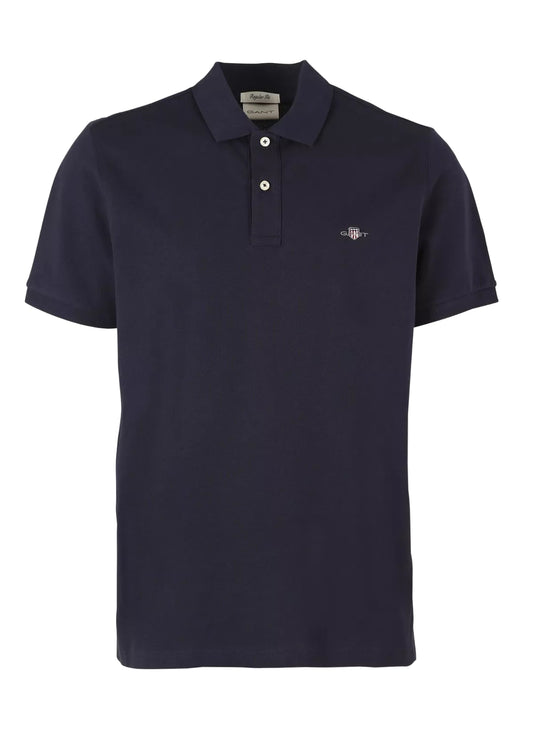 Polo GANT homme bleu Evening Blue vue de face