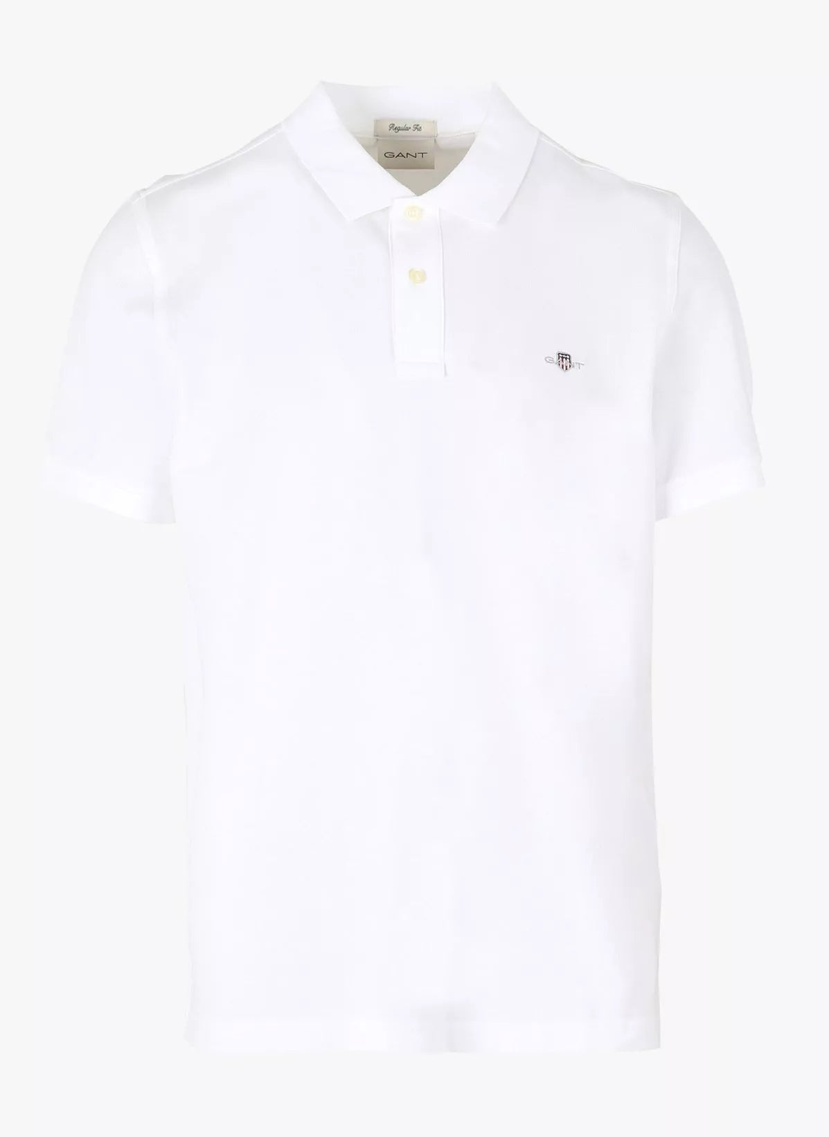 Polo GANT homme blanc vue de face