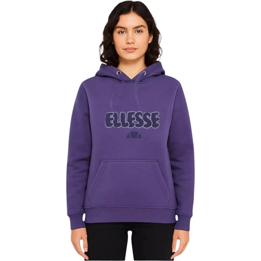 Hoodie Ellesse femme violet avec logo poitrine Outline imprimé