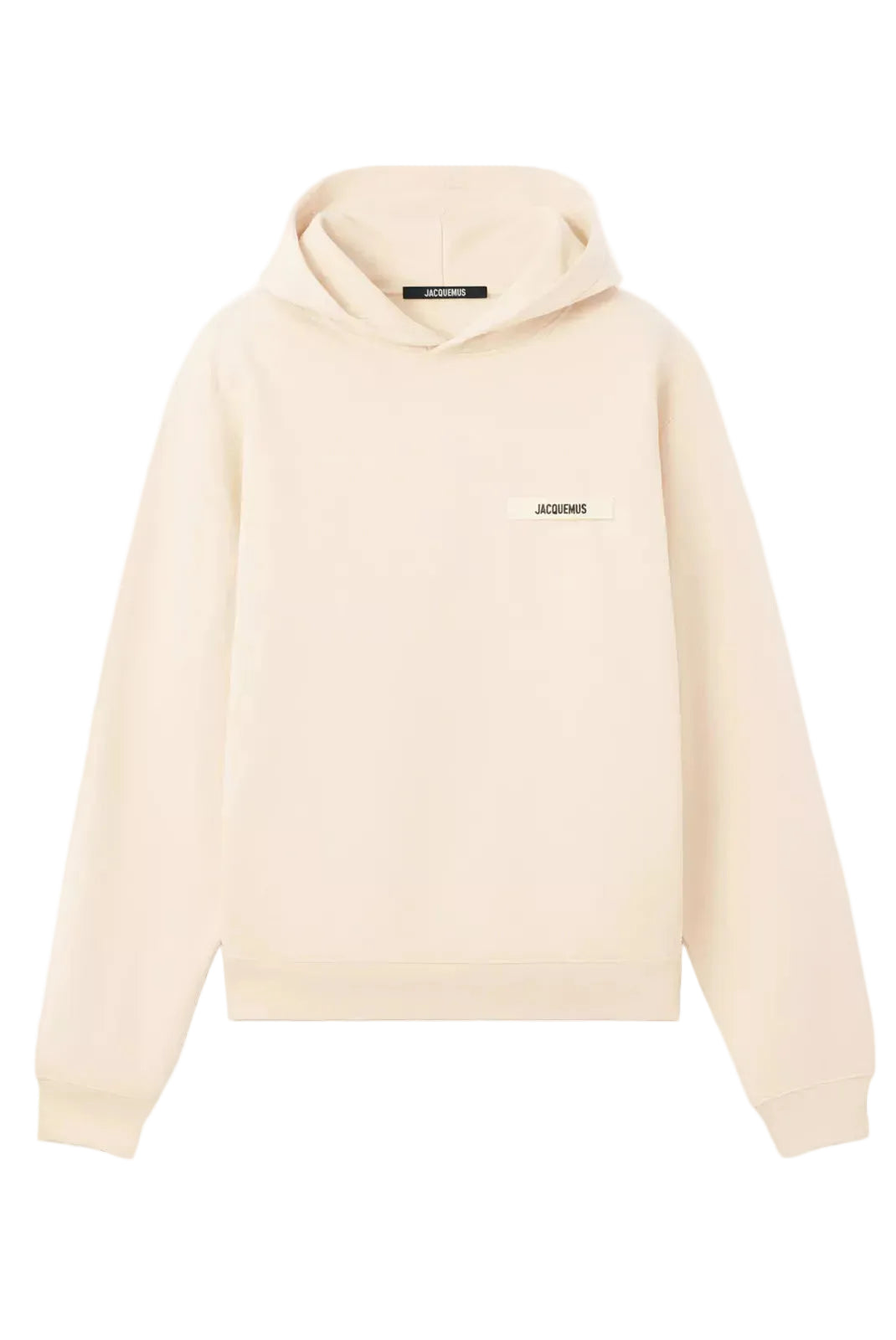 hoodie Jacquemus gros grain homme beige face