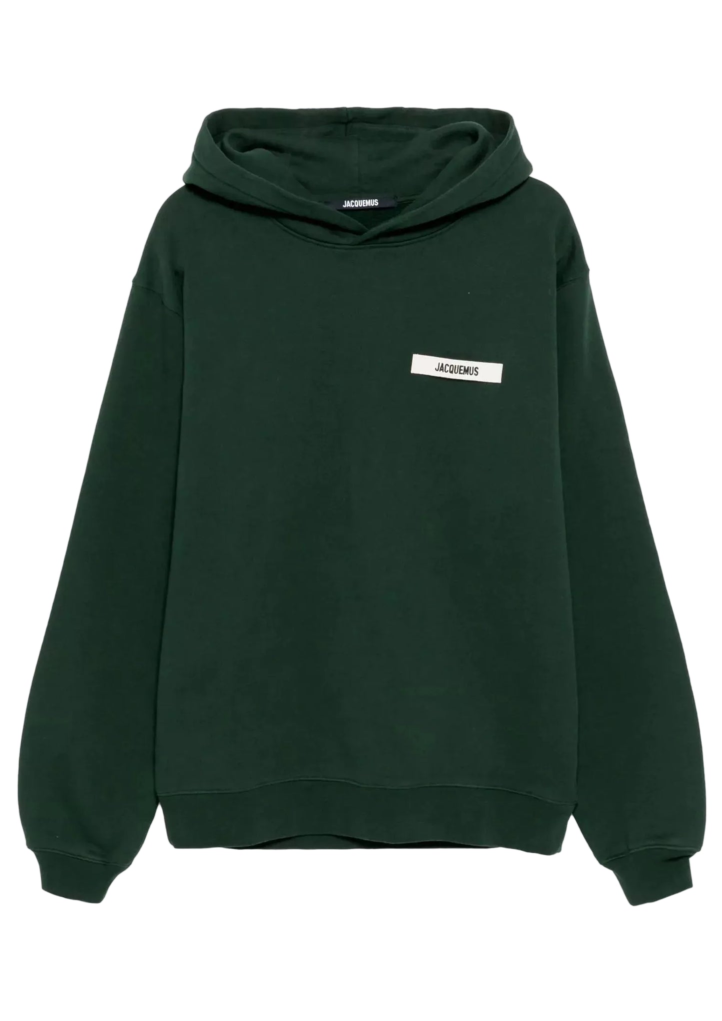 hoodie Jacquemus homme vert foncé vue de face
