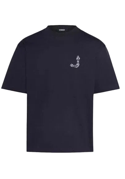 t shirt jacquemus le meru navy homme vue produit