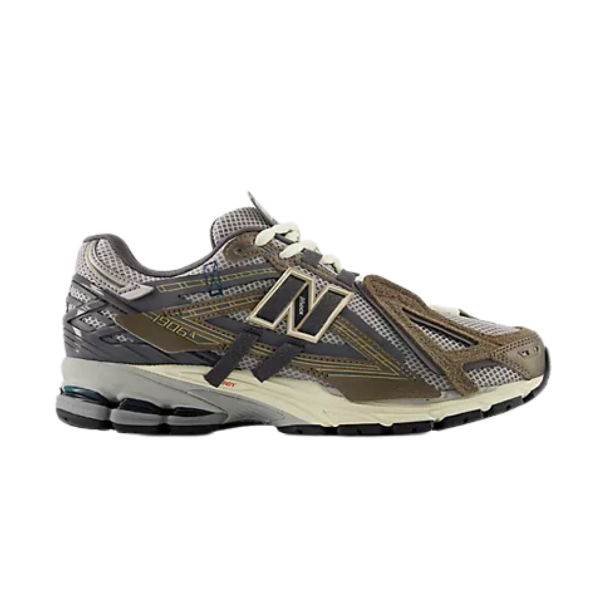sneakers new balance 1906a unisexe thunder brown slate grey profil