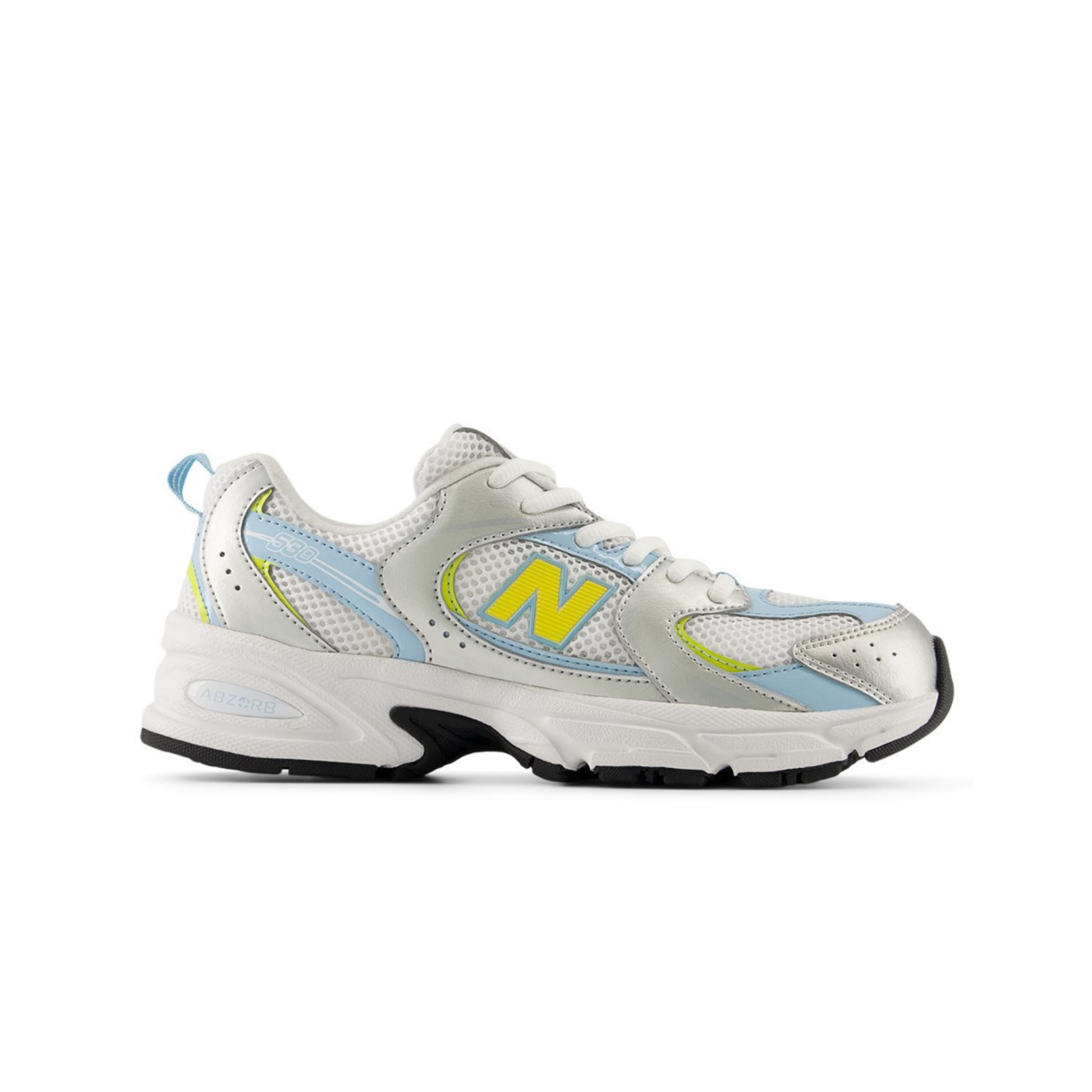 new balance 530 junior light silver metallic