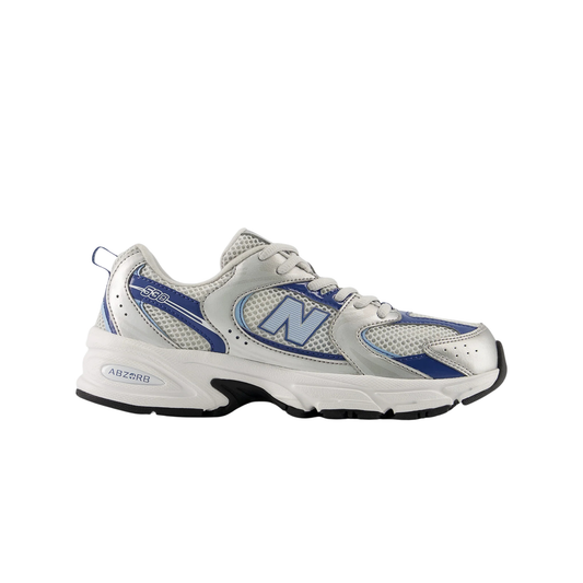 new balance 530 junior white silver blue