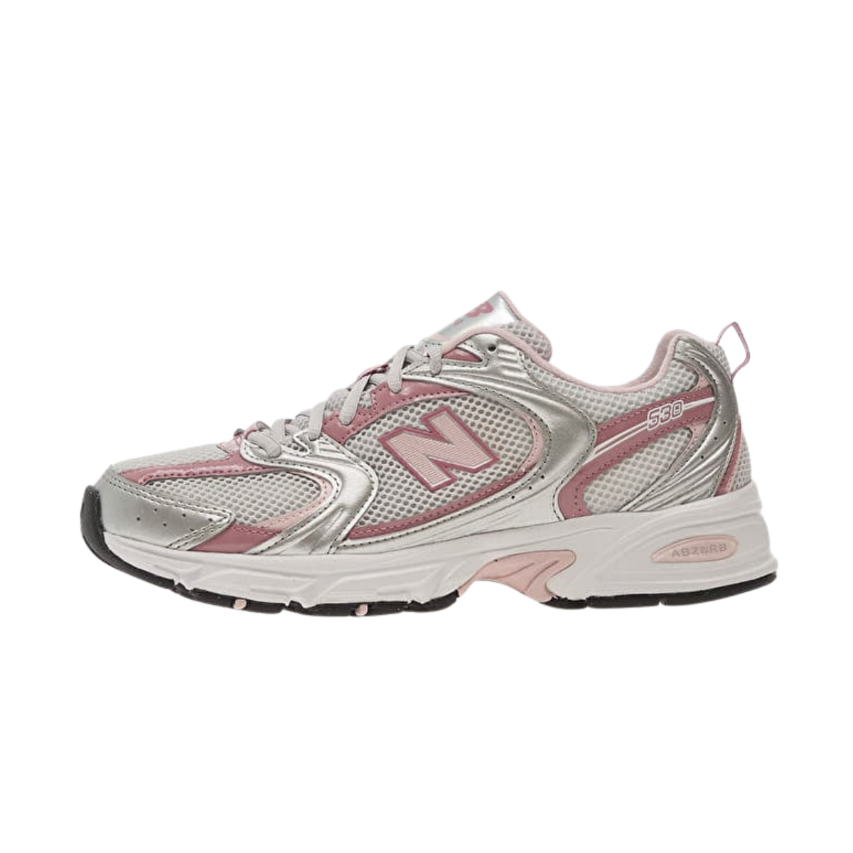 new balance 530 unisexe silver metallic rosewood vue extérieure