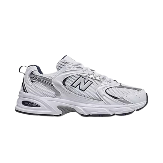 new balance 530 unisexe white natural indigo vue profil