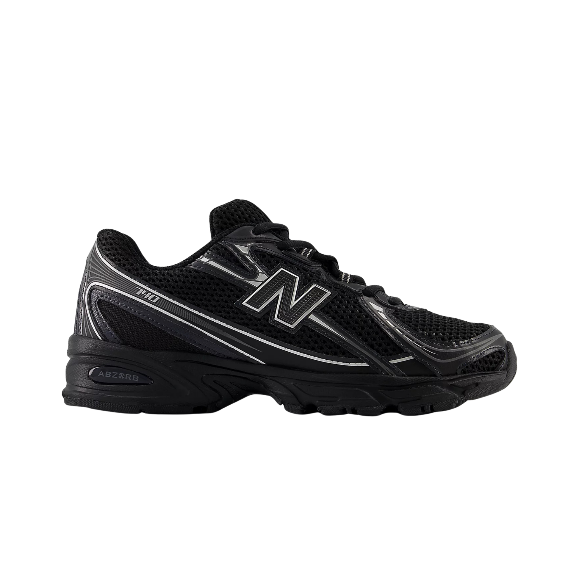 new balance 740 unisexe black silver metallic