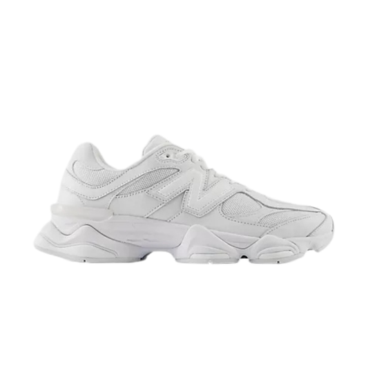 new balance 9060 unisexe triple white vue profil