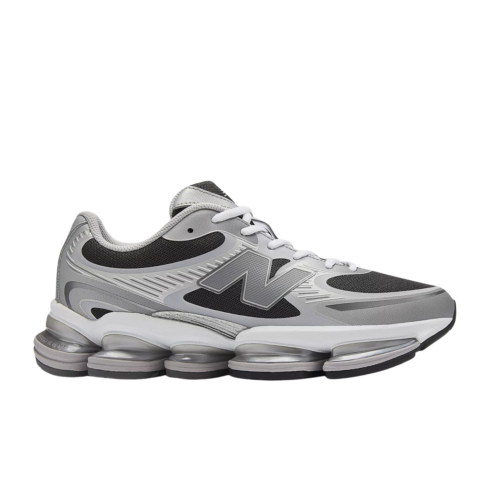 sneakers new balance abzorb 2000 silver metallic vue profil
