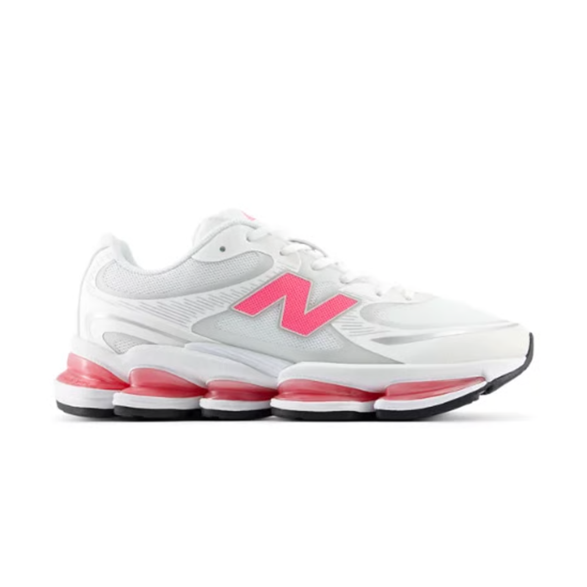 sneakers new balance abzorb 2000 unisexe white pink heat profil
