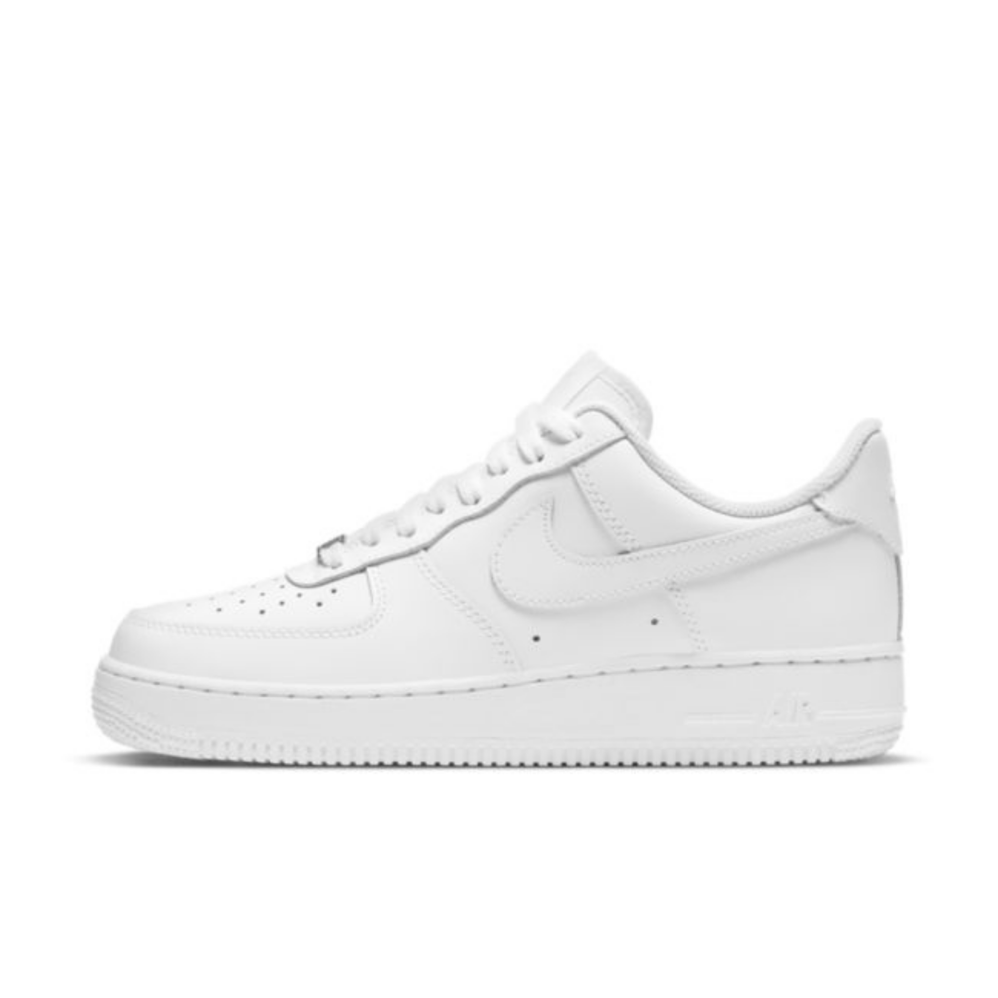 nike air force 1 07 femme triple white profil