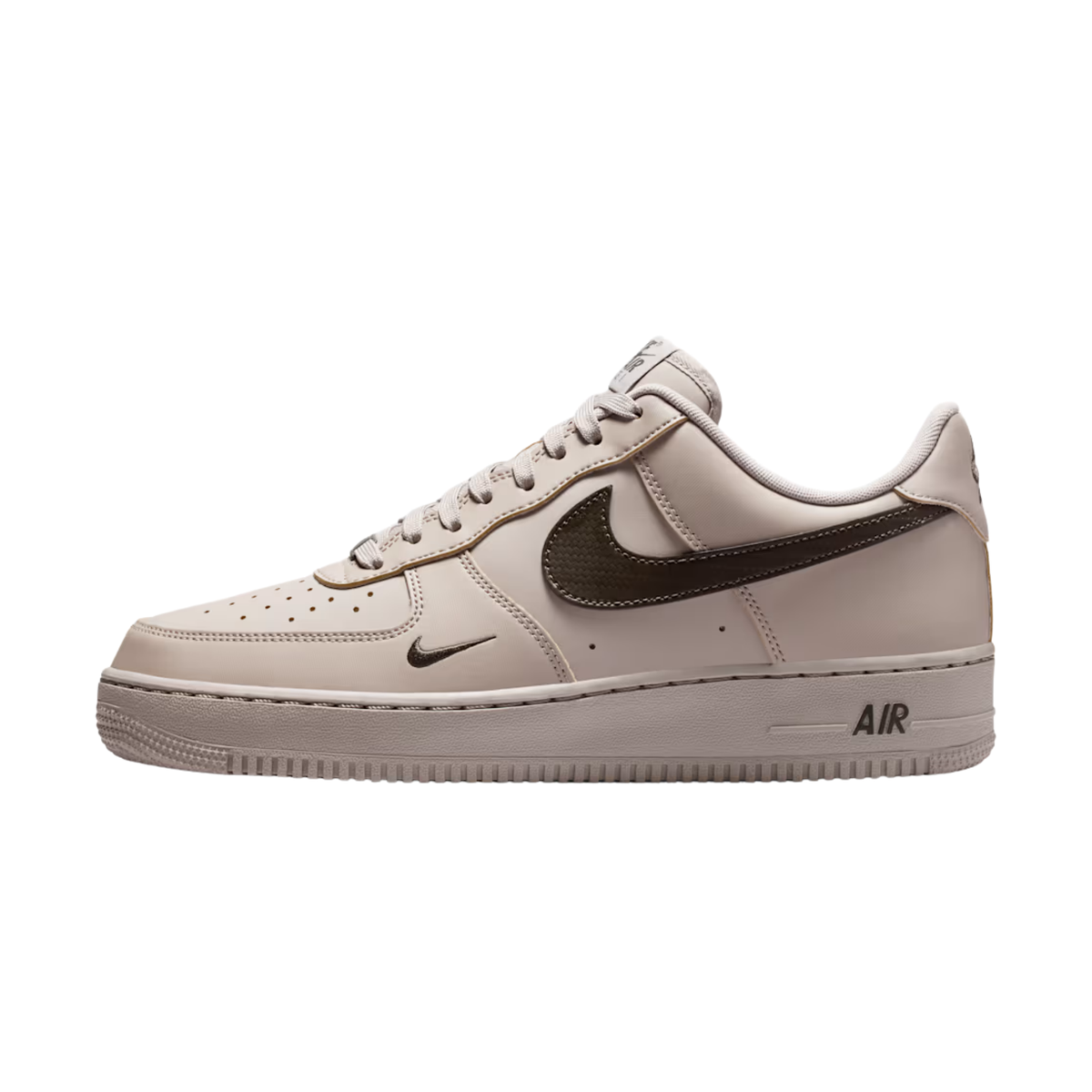 nike air force 1 07 homme college grey newsprint vue profil