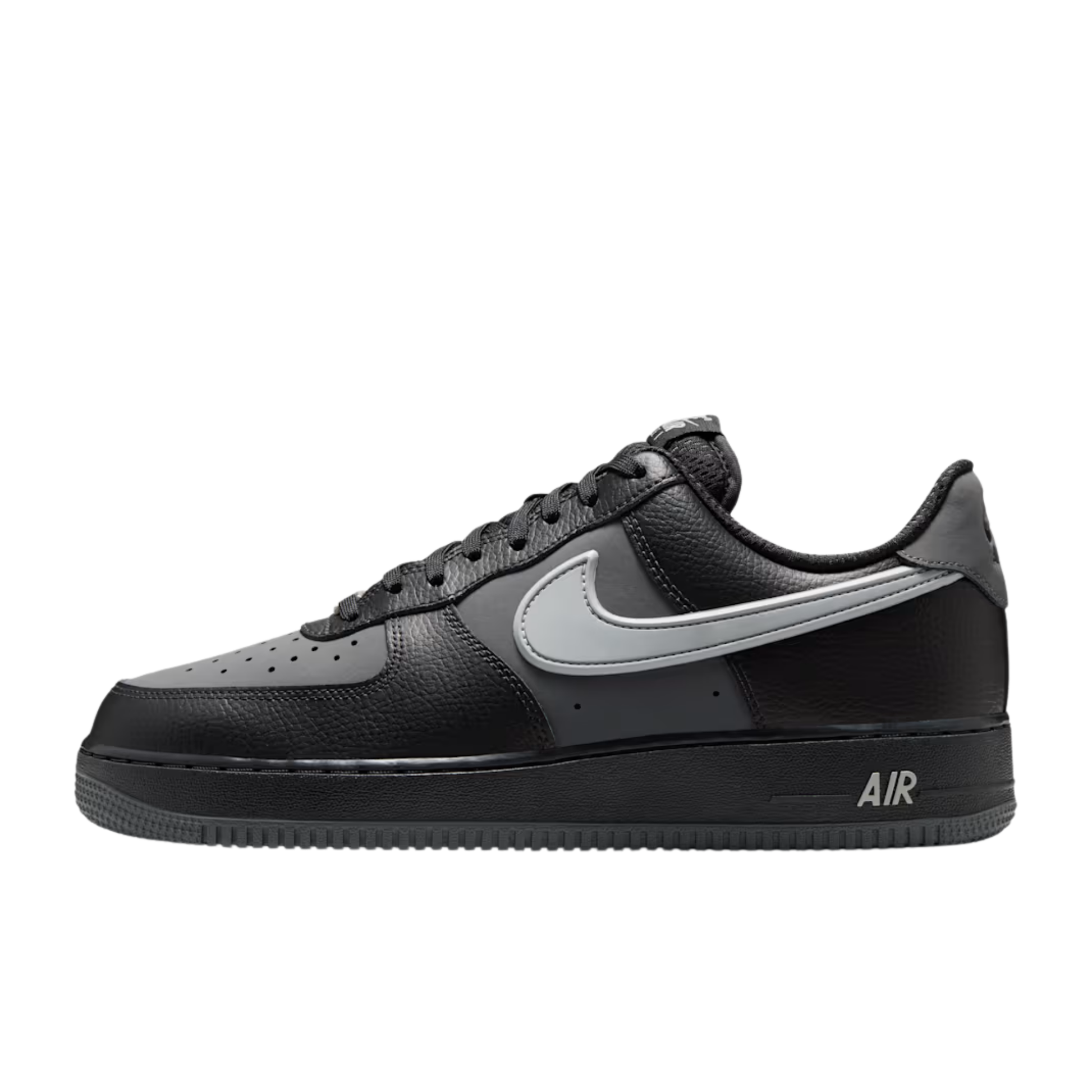 nike air force 1 07 lv8 homme black light smoke grey profil