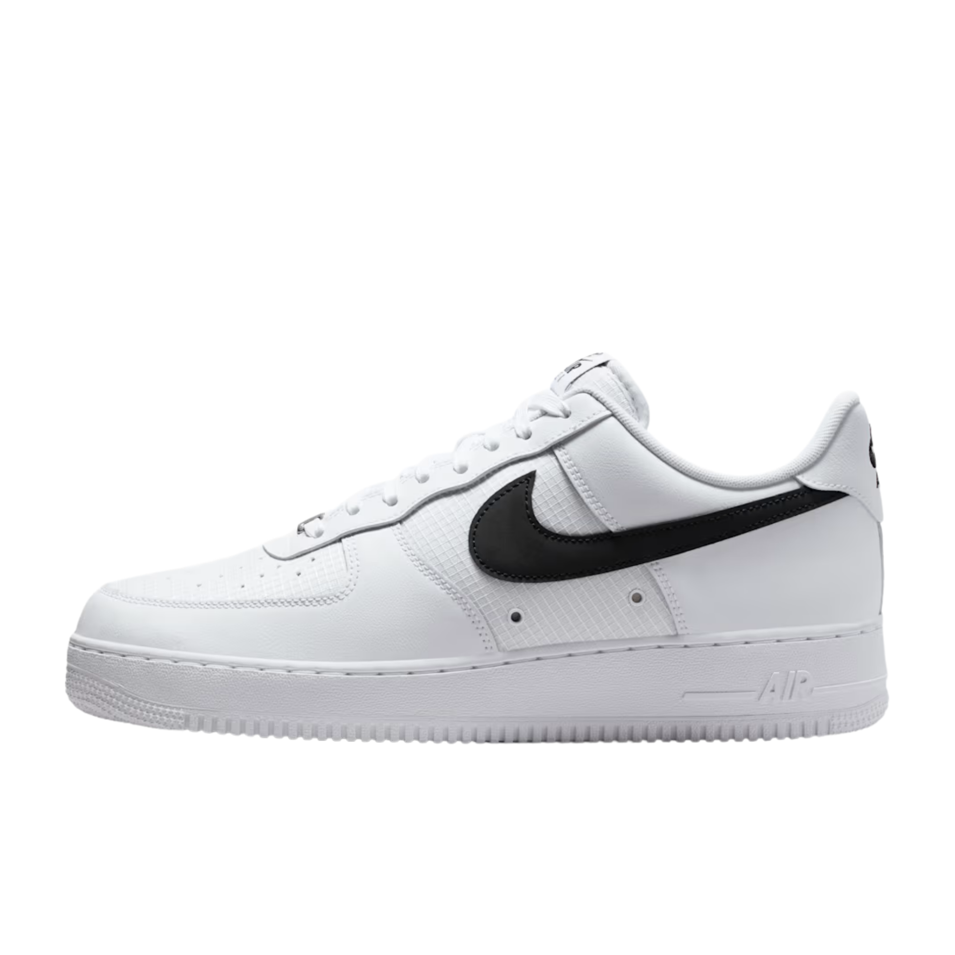 nike air force 1 07 lv8 tech homme white black profil