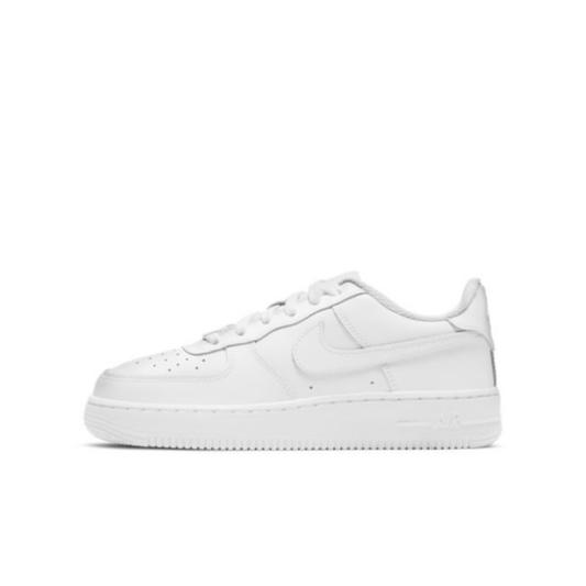 sneakers nike air force 1 le junior triple white profil