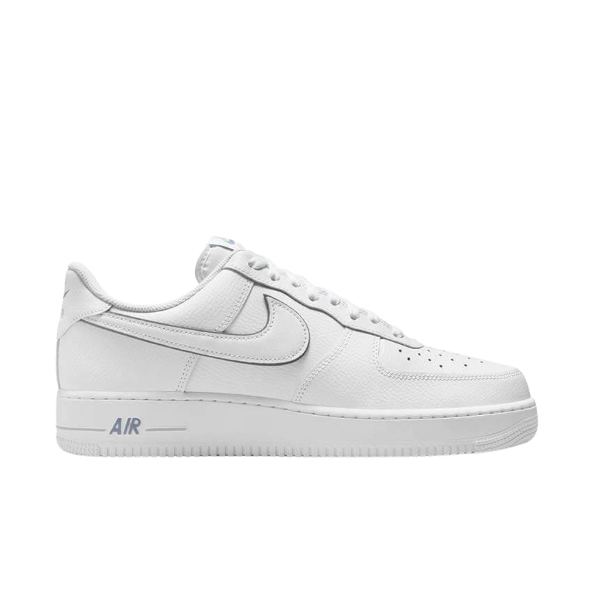 sneakers nike air force 1 lv8 white metallic silver profil