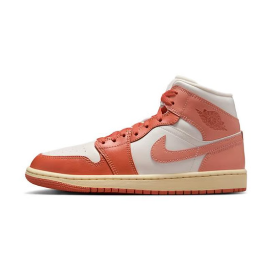 nike air jordan 1 mid femme sail madder root