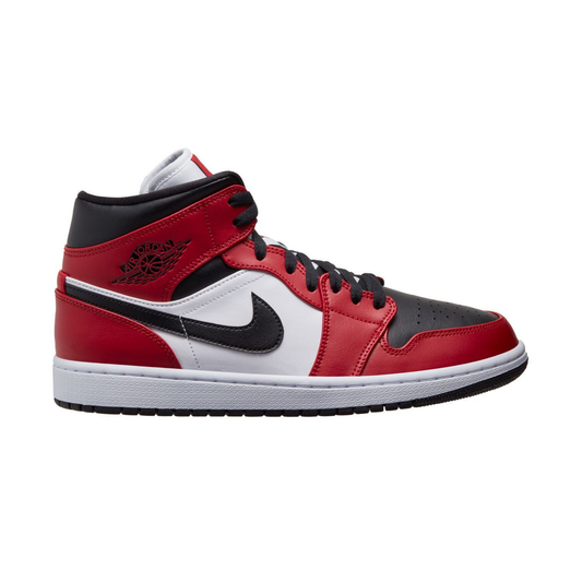 nike air jordan 1 mid homme chicago black toe