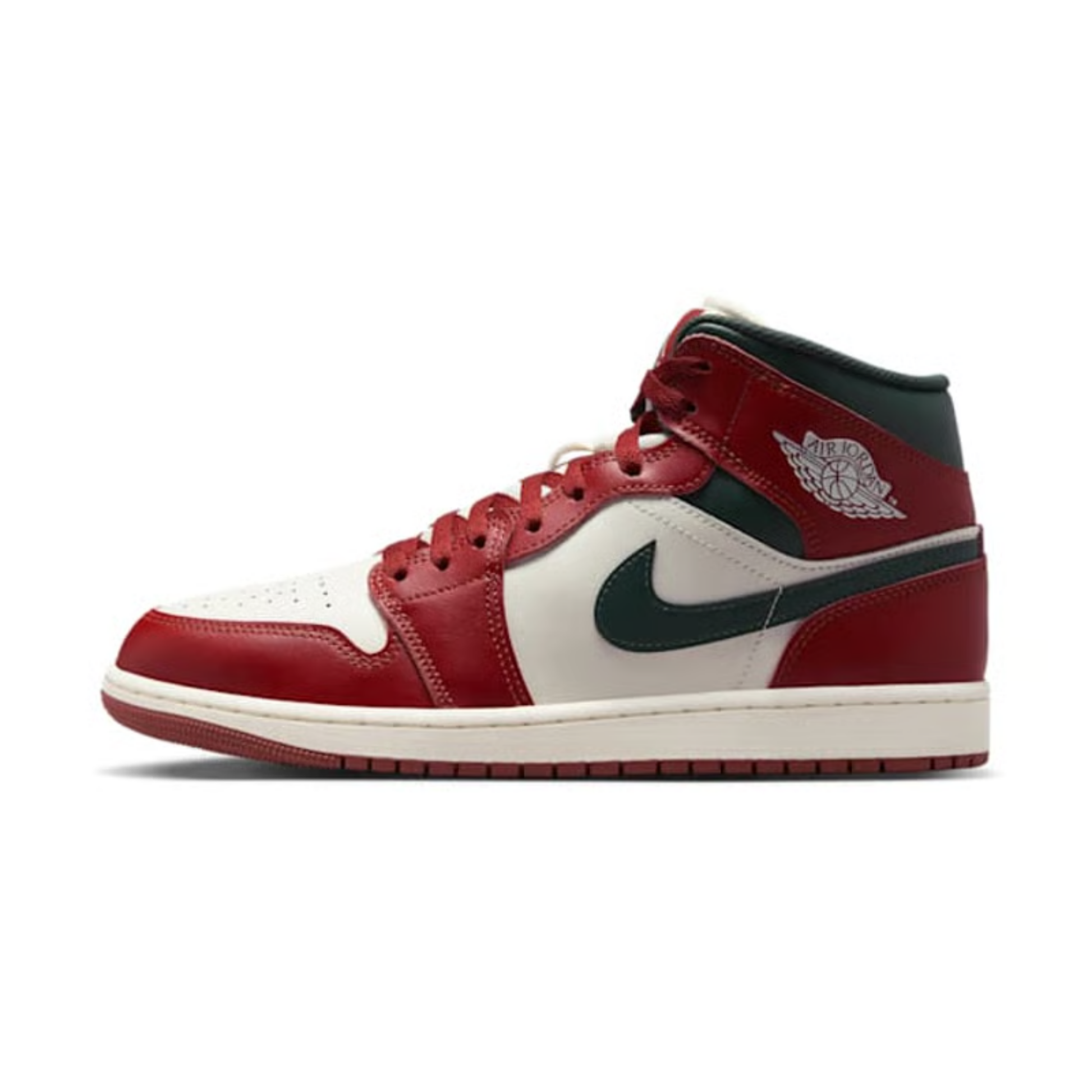 nike air jordan 1 mid homme redstone midnight green