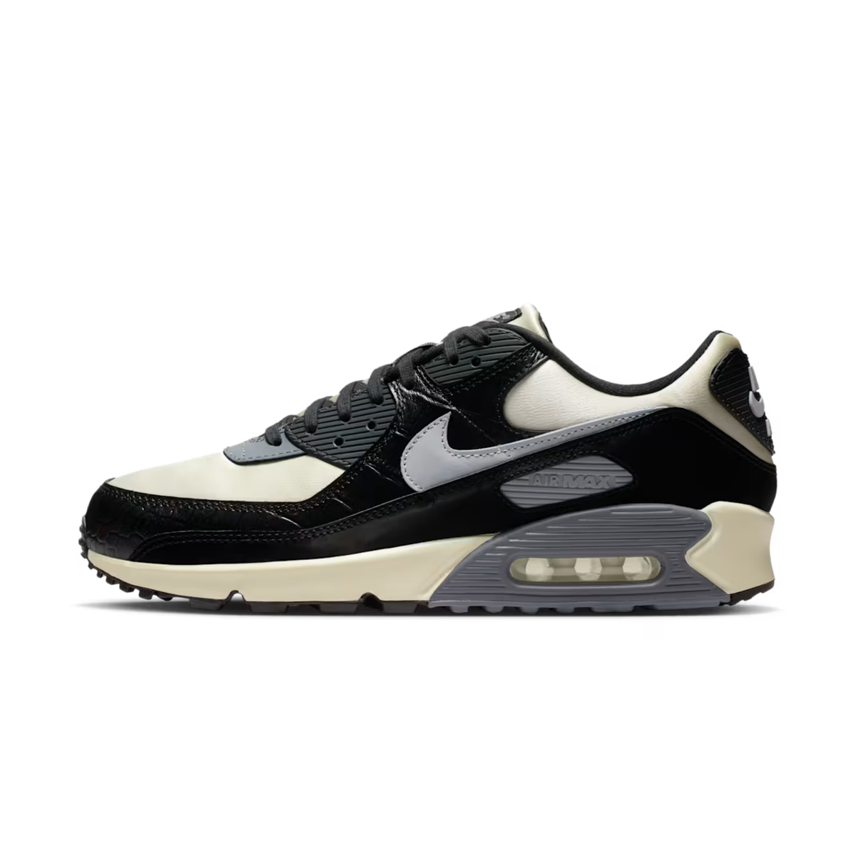 nike air max 90 qs homme coconut milk black vue extérieure