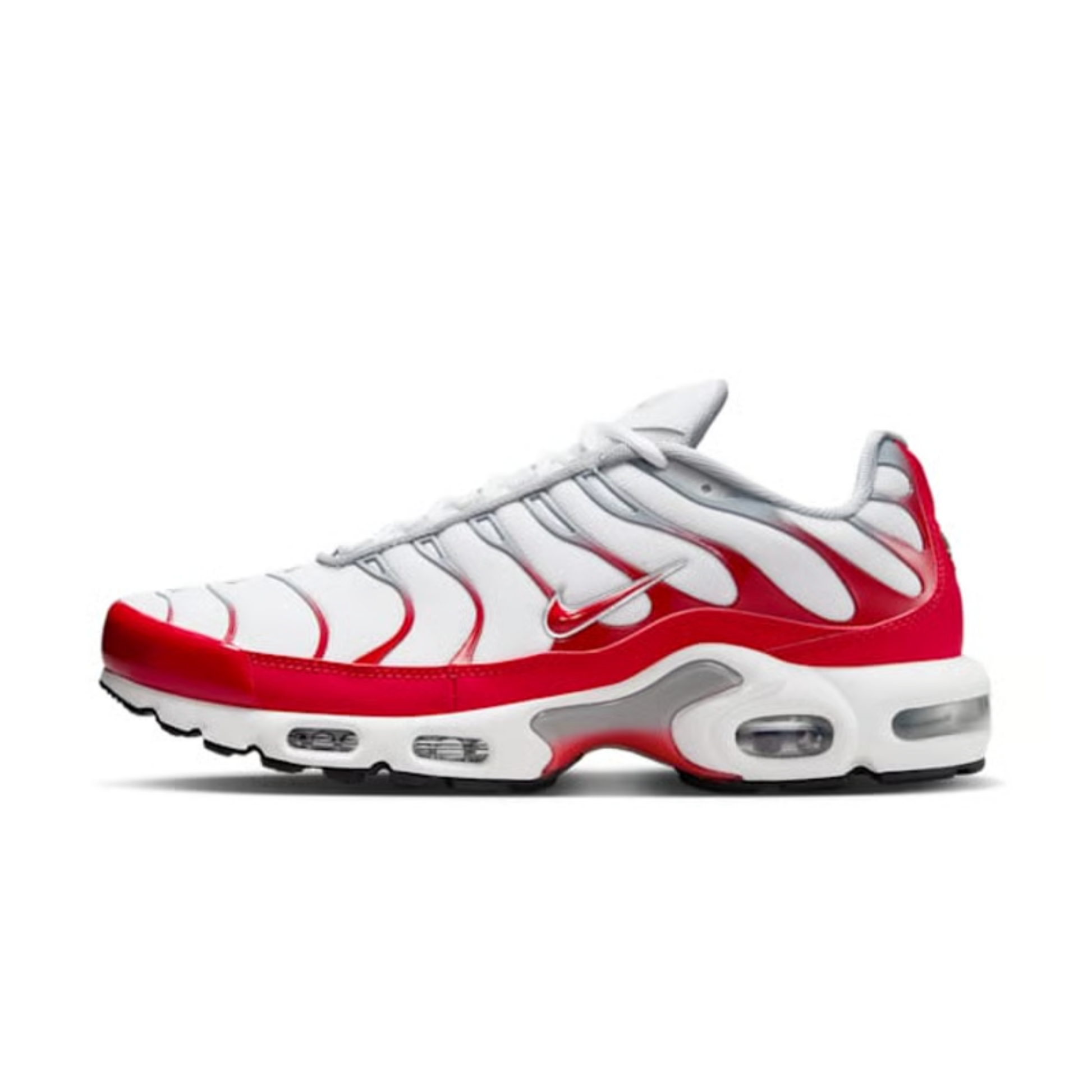 nike air max plus tn white sport red profil gauche