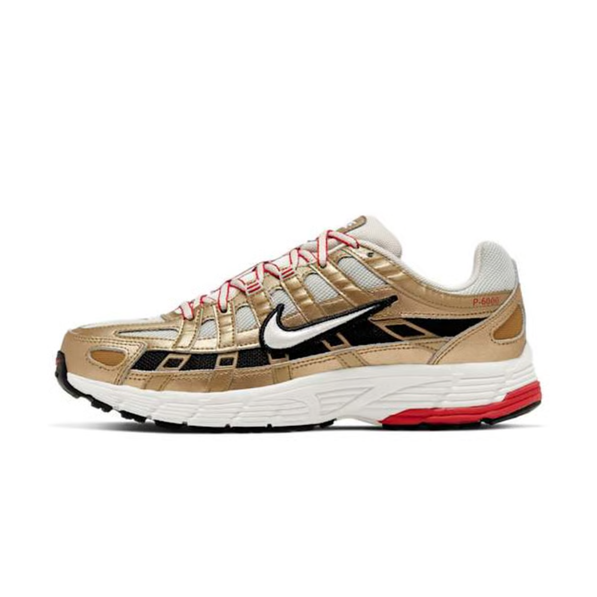 sneakers nike p-6000 femme metallic gold vue profil
