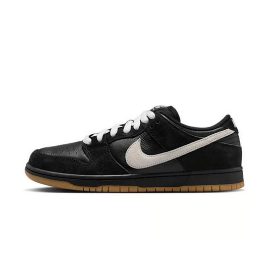 nike sb dunk low pro homme noir blanc gum