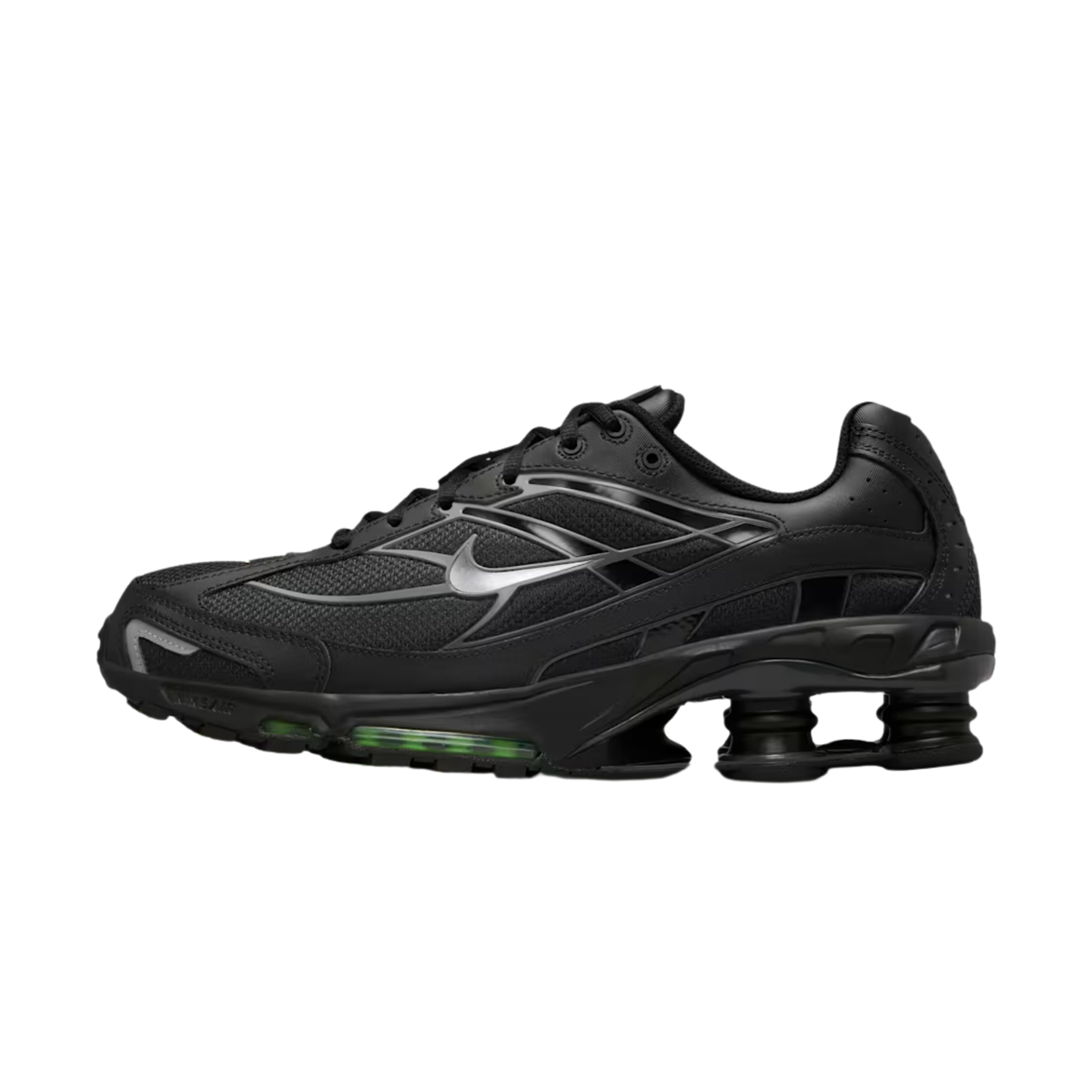 sneakers nike shox ride 2 homme black reflect silver vue de profil extérieur