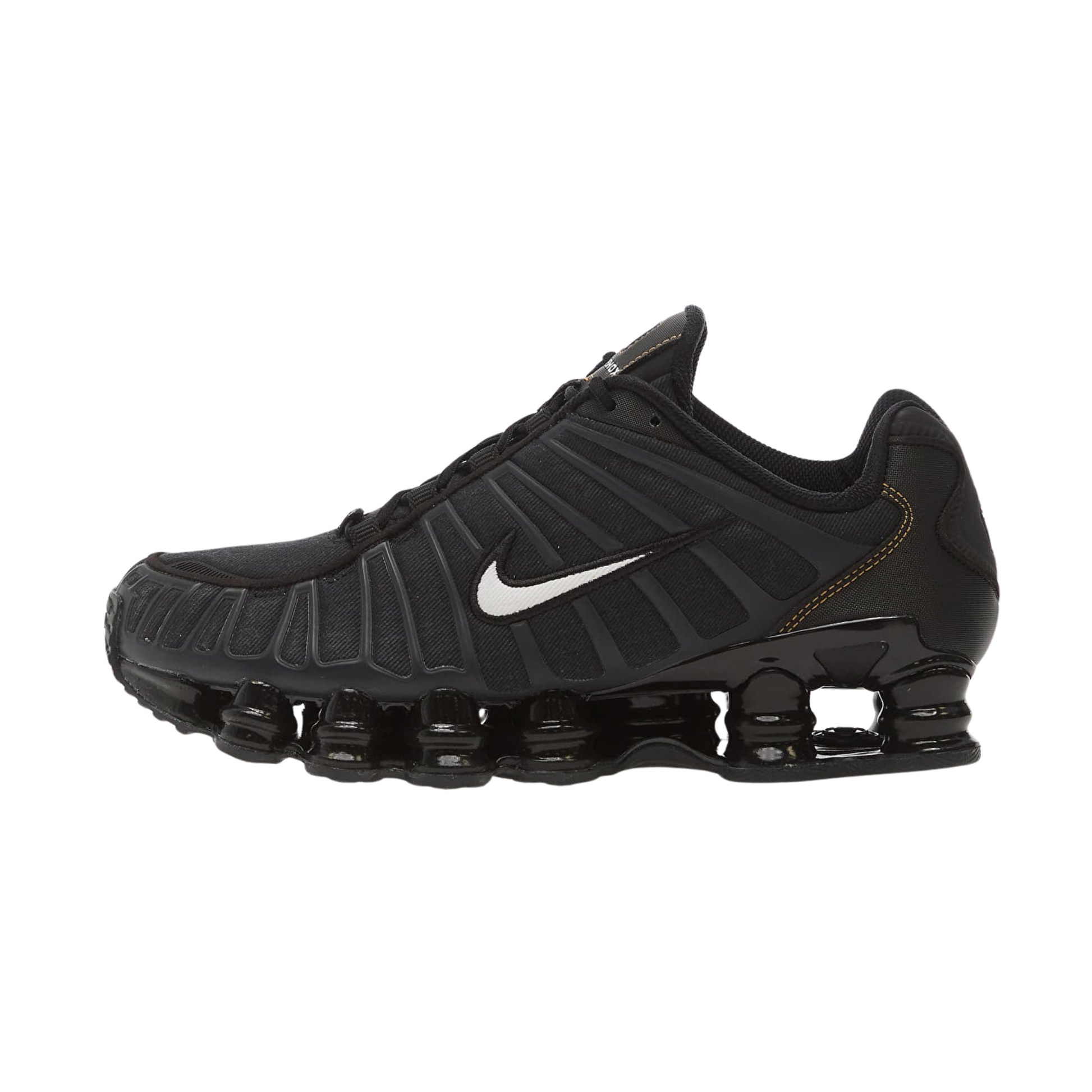 nike shox tl black white anthracite profil gauche
