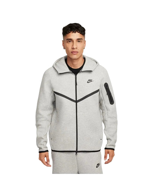 Nike Tech Fleece Windrunner Hoodie Homme Dark Grey Heather face