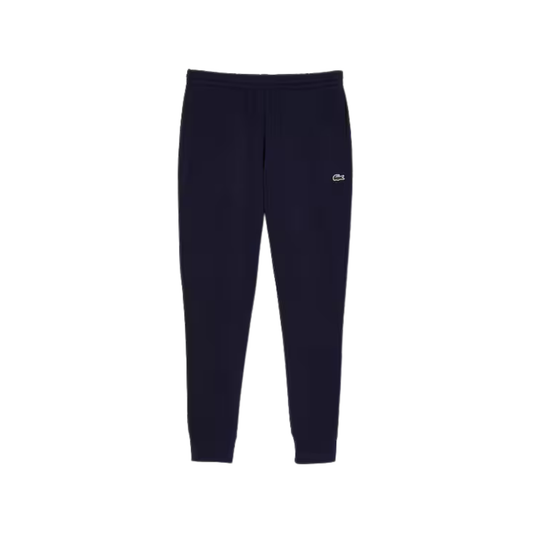 pantalon de survêtement lacoste homme bleu nuit slim fit vue de face