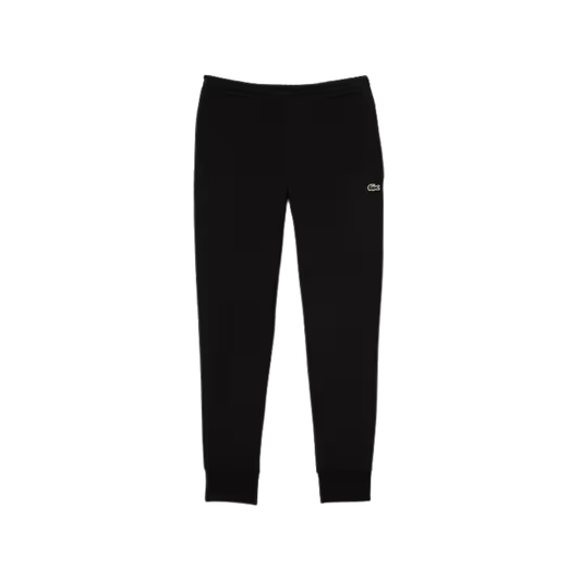 pantalon de survêtement lacoste homme noir slim fit vue de face