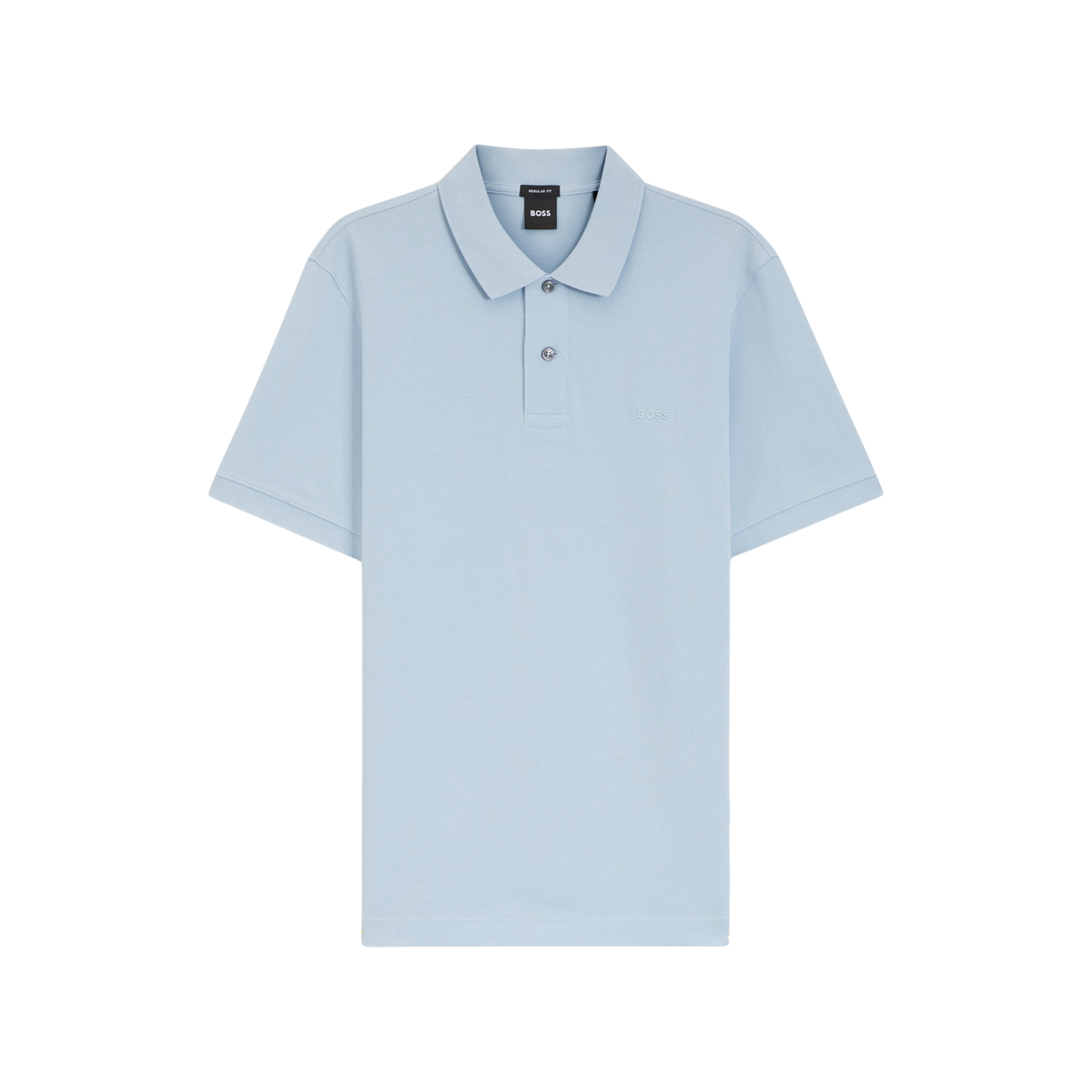 polo hugo boss pallas homme bleu clair regular fit vue de face