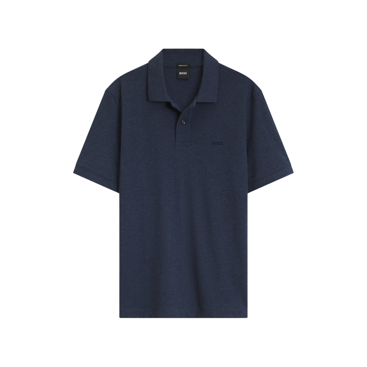 polo hugo boss pallas homme bleu foncé regular fit vue de face