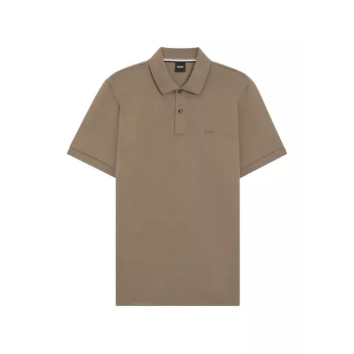 polo hugo boss pallas homme marron regular fit vue de face