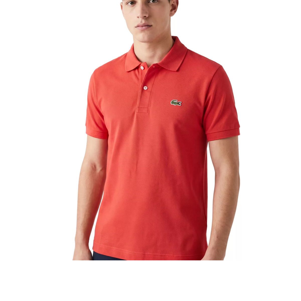 polo lacoste l12.12 original homme rouille classic fit