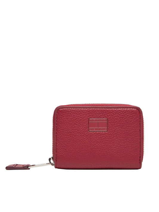 Porte-monnaie Tommy Jeans femme Rustic Cherry vue de face