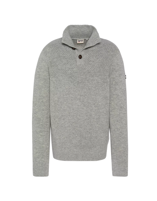 Pull Schott Montana camionneur gris – vue de face
