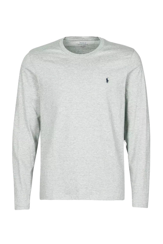 T-shirt manches longues Ralph Lauren gris Andover Heather vue de face