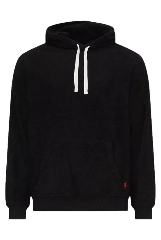 Sweat polaire Ralph Lauren noir vue de face