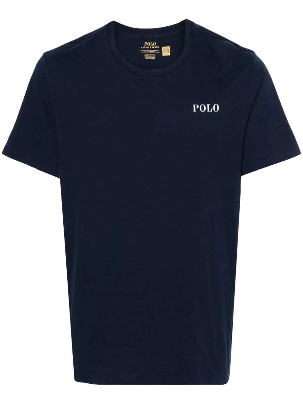 T-shirt Ralph Lauren navy logo POLO côté cœur – vue avant
