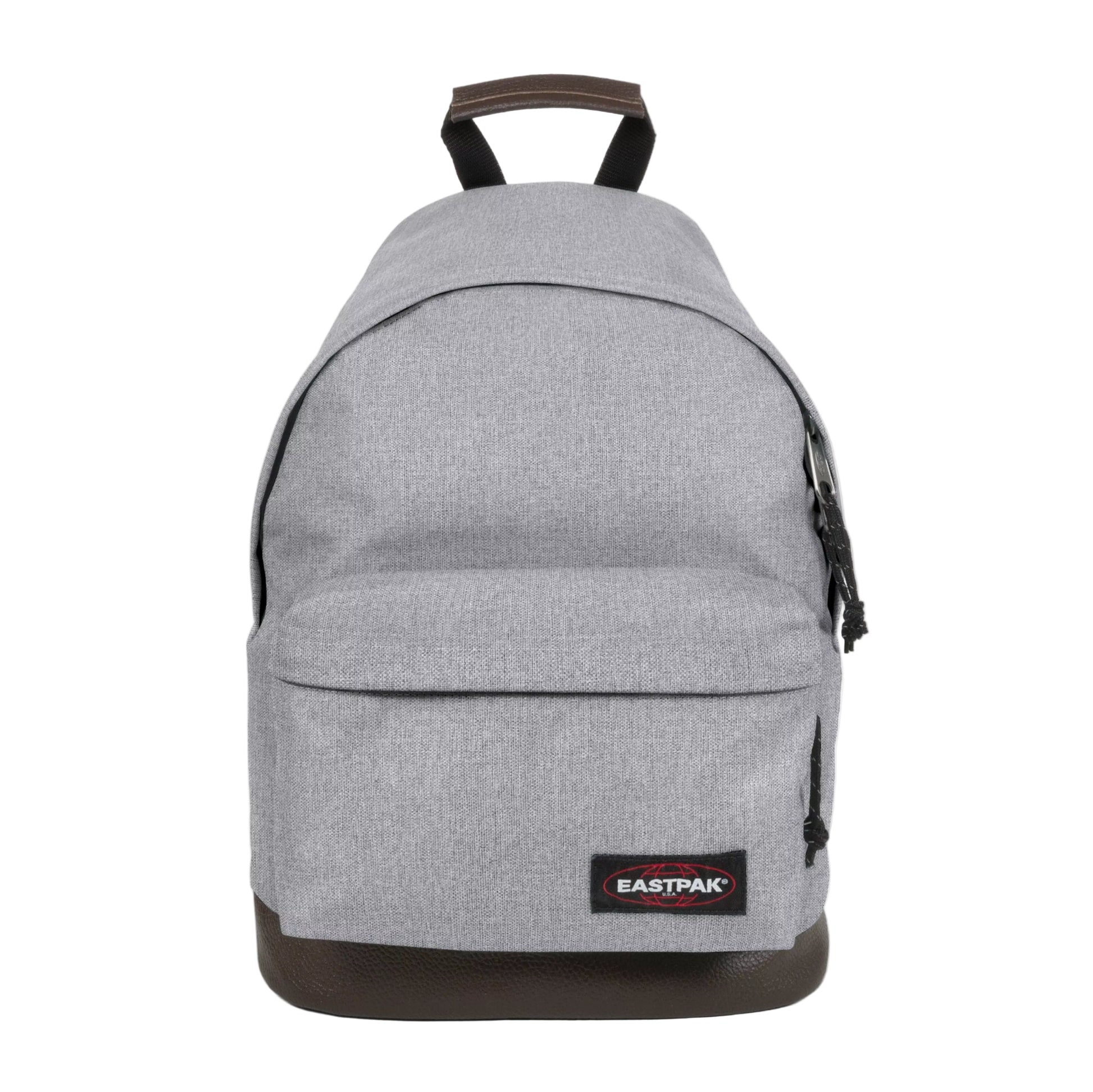 Sac à dos Eastpak WYOMING gris Sunday Grey avec base en cuir