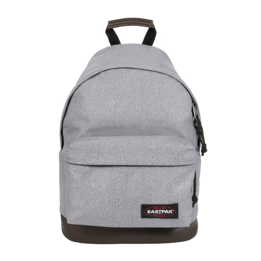 Sac à dos Eastpak WYOMING gris Sunday Grey avec base en cuir