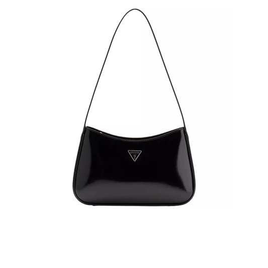 sac à main guess arnela noir vernis vue de face