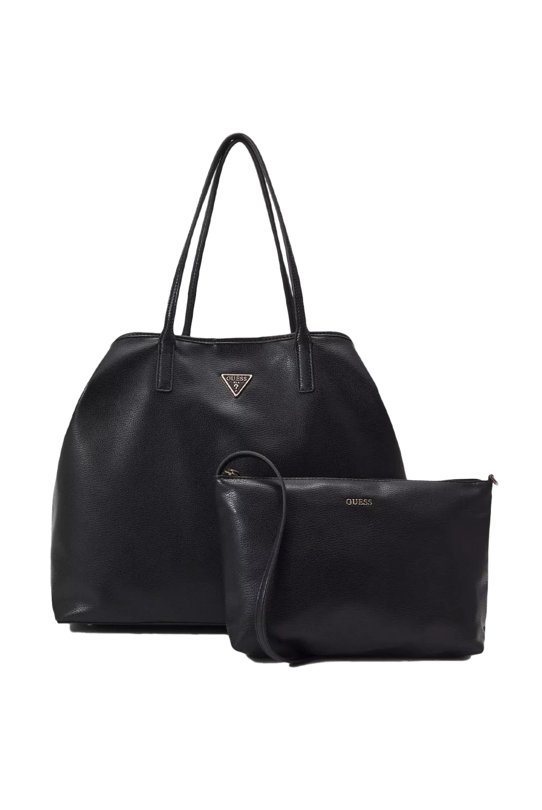Sac cabas noir Guess Jeans Eco Victoria avec pochette