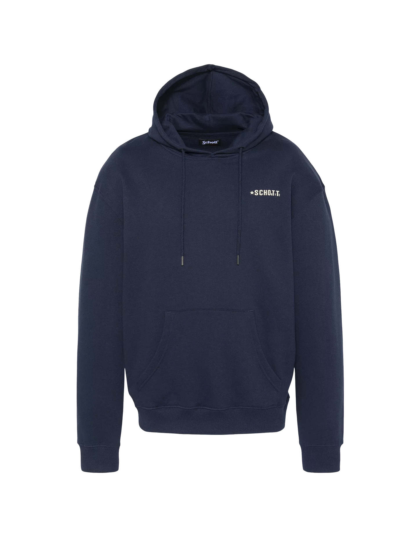 Sweat Schott BURN navy imprimé USA vue de face
