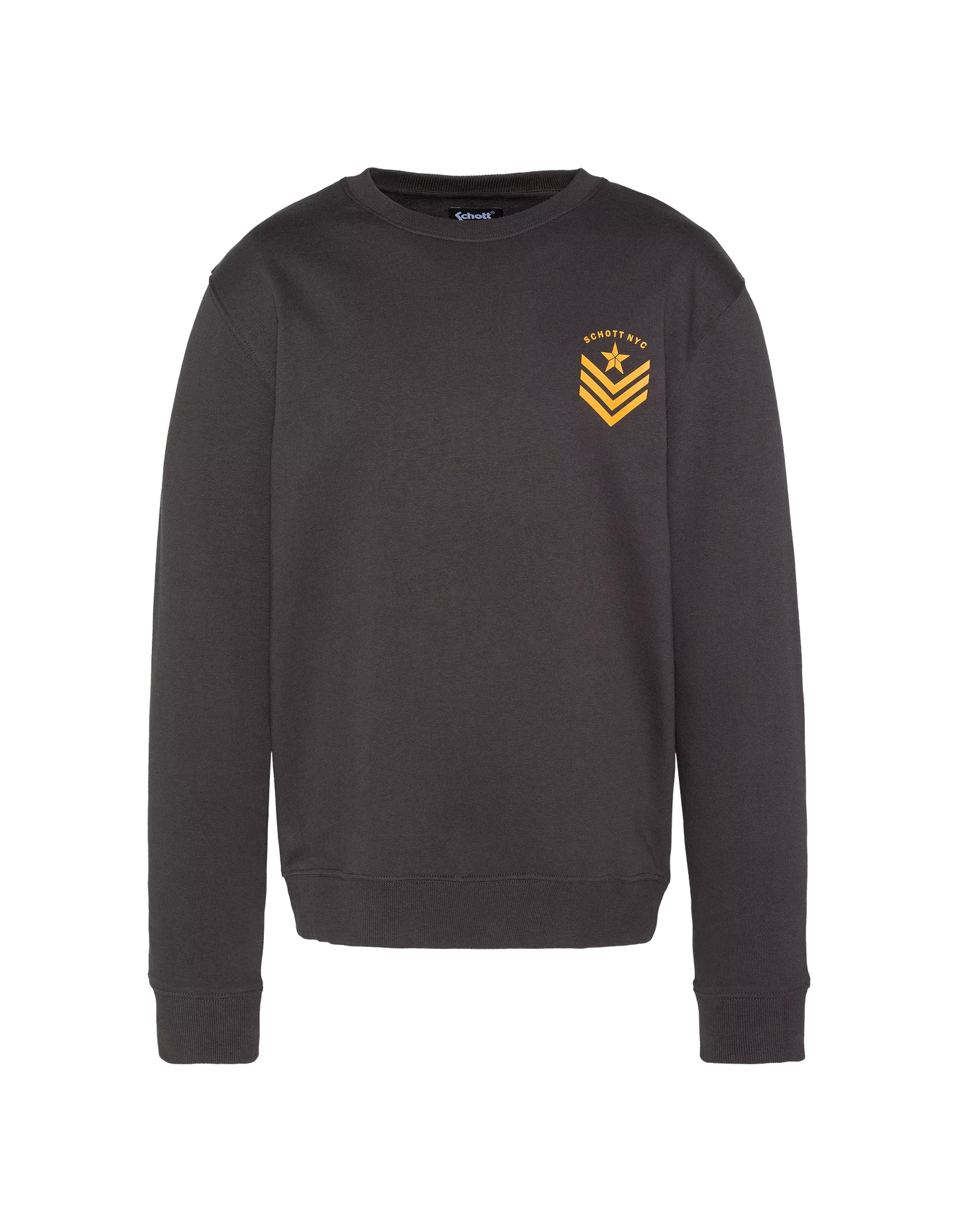 Sweatshirt Schott FIGHT anthracite vue de face