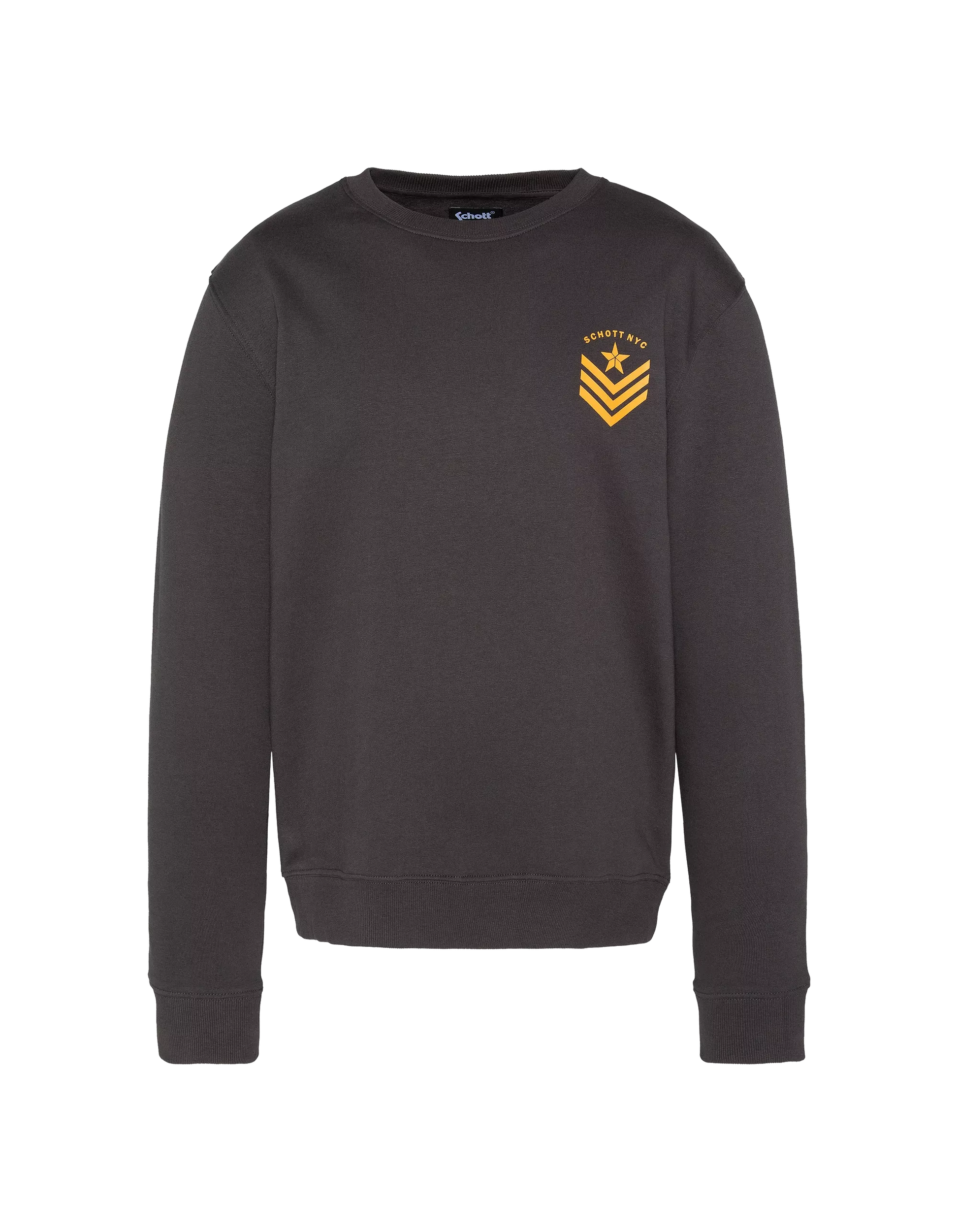 Sweatshirt Schott FIGHT anthracite vue de face